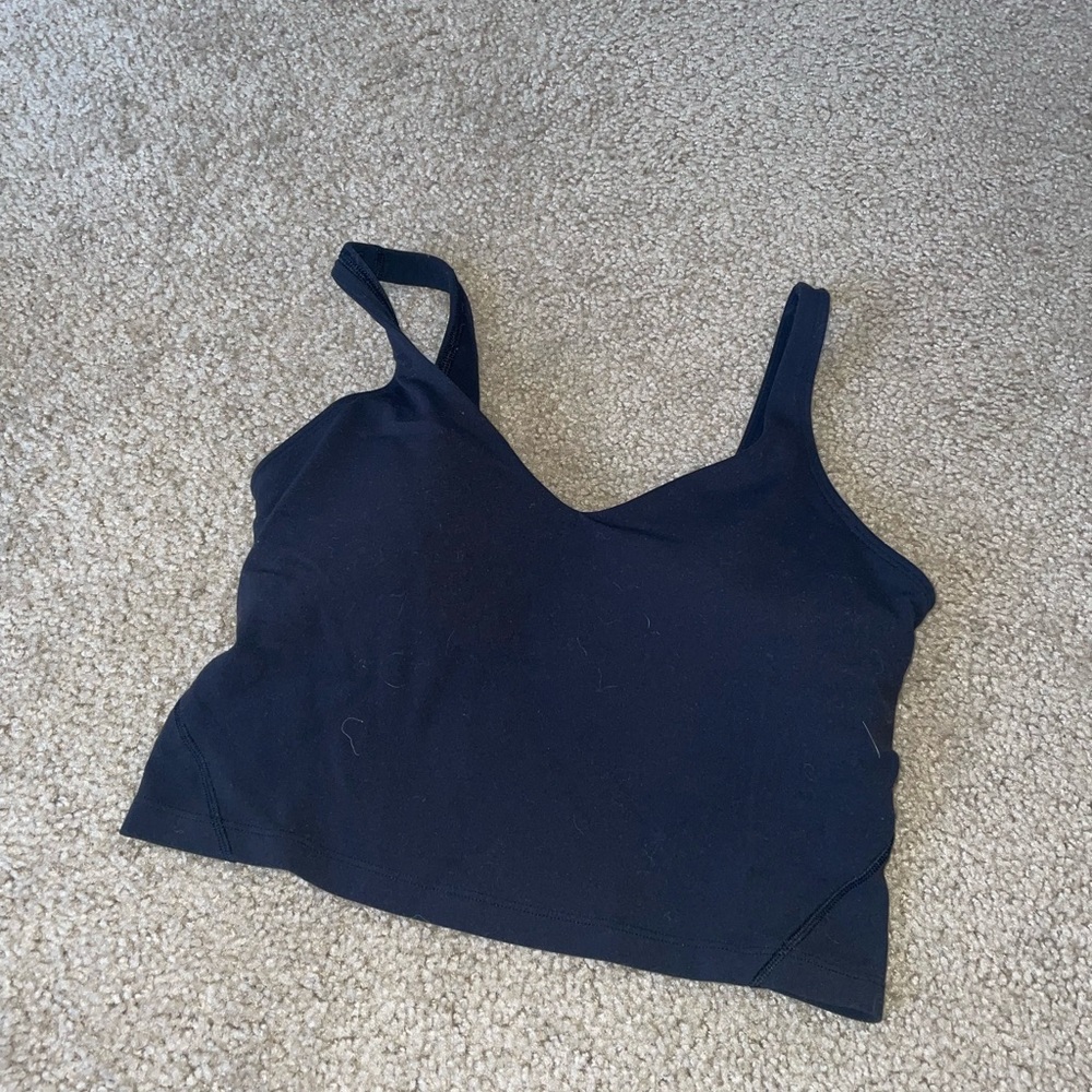 lulu lemon tank with a built in bra
